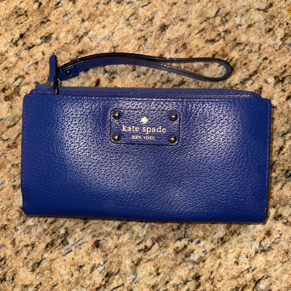 Kate Spade Royal Blue Wallet wristlet